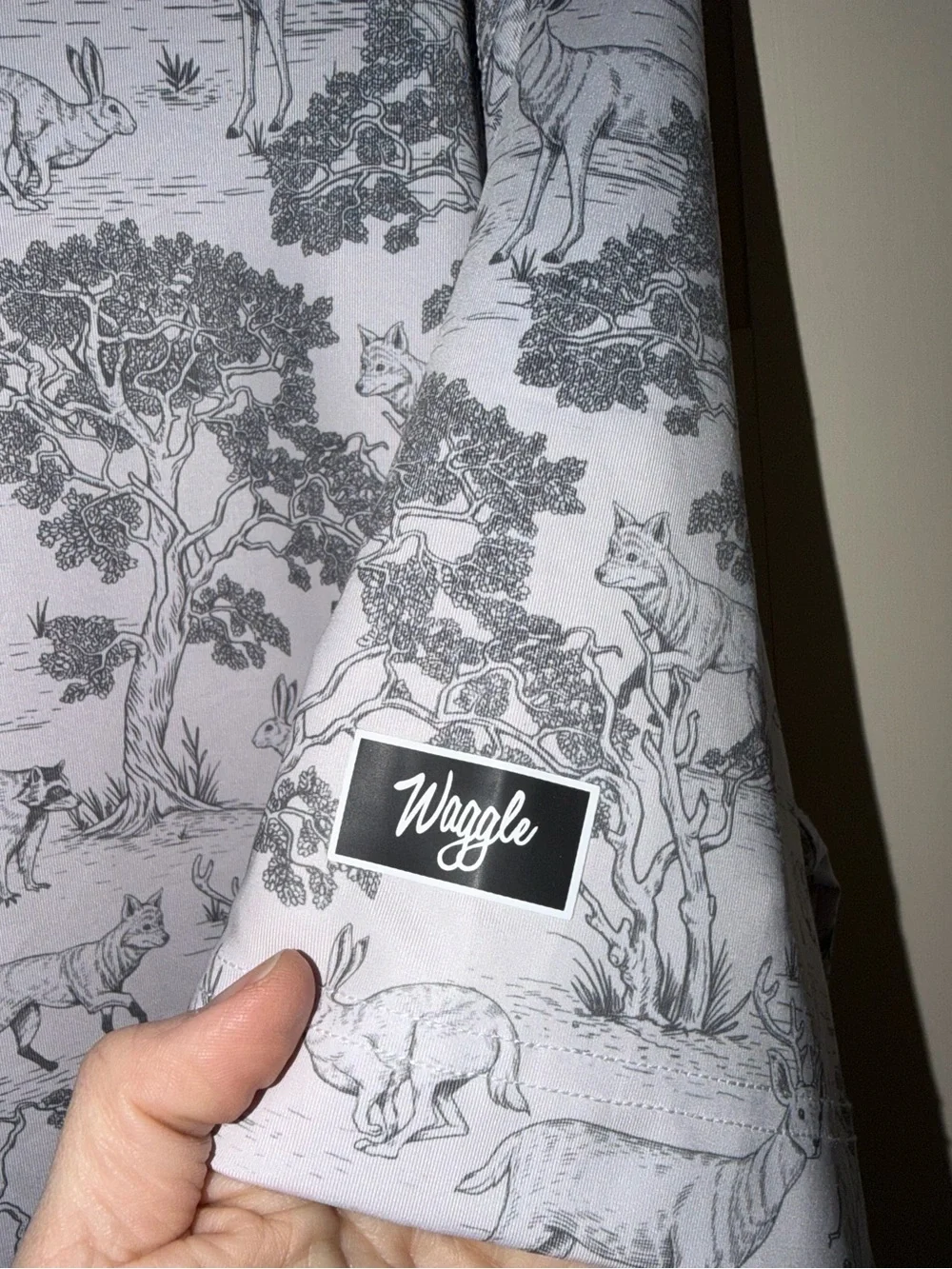 Waggle Men's Forestland Print Polo - Picture 3 of 4